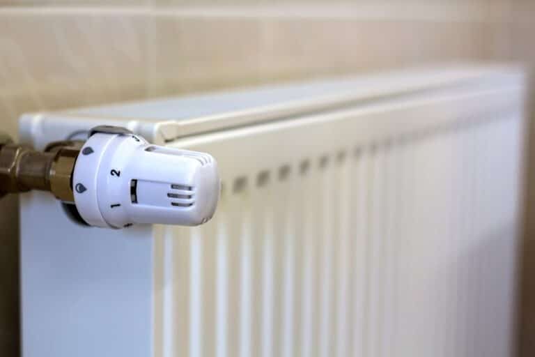 LPG Services Close-up of valve knob thermostat of heating radiator